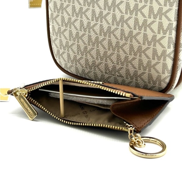 Michael Kors JST Medium Logo Crossbody & Matching Coinpouch Card Case Wallet - Picture 12 of 15